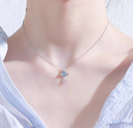 Gratis Ongkir - Kalung Gelang Titanium Rantai / Kalung & Gelang Titanium Wanita Korean Style Motif