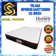 HONEY PARADISE 10" TILAM SPINE FIRM SPRING MATTRESS SINGLE &amp; QUEEN (EXTRA FIRM)