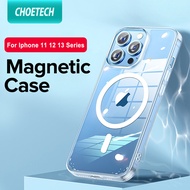 Transparent Magsafe Magnetic Phone Case For iPhone13 12 11 Pro Max Support Wireless Charging Case Mag Back Cover For iP 13 Pro Max Magnet Case