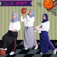 Rok Celana Olahraga Sporty Rocella - Rok Celana Panjang Kaos Muslimah