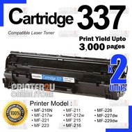 2x Compatible Cano* Cartridge 337 Cano*337 Black MF211 MF212w MF215 MF217w MF221d MF226dn MF229dw LB