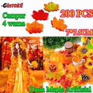 200 Pcs Maple Leaf/ Artificial Maple Leaf Artificial Flower Autumn Maple Leaf Artificial Maple Leaf/