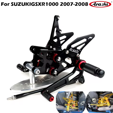 Arashi Motorcycle accessories footrest footpeg pedal foot peg Rearset Rear Set foot rest For SUZUKI 