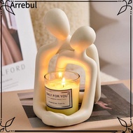 ARREBUL Nordic Style Couple Statue, Couple Home Decor Aesthetic Ceramic Ornaments, Creative Gift Bed
