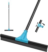 NEWE Water Squeegee Floor Squeegee with Telescopic Handle 148 cm, Squeegee Base 44.5 cm Silicone Lip