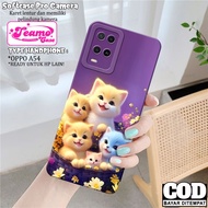 Oppo A54 Case - Oppo A54 Softcase - Fashion Cat Case - Oppo A54 Case - Pro Camera Softcase - Tpu - O