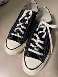 Converse Chuck Taylor All Star 黑色帆布鞋 1970