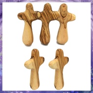 [P K A M] Wooden Crosses Charms Hand Held Crosses Holding Crosses Prayer Gift for Clutching