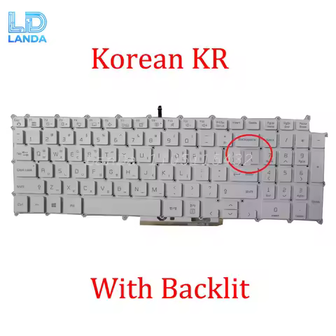 Black/White Laptop Backlit Keyboard For LG 17T90N 17Z90N 17ZD90N 17Z95N 17T90N-V 17Z90N-N 17Z90N-R 1