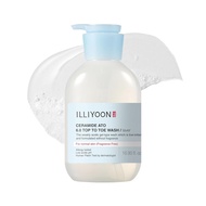 Illiyoon Ceramide Ato 6.0 Top to Toe Wash - Mild Cleanser for Baby body, 16.9 Fl Oz (500ml)