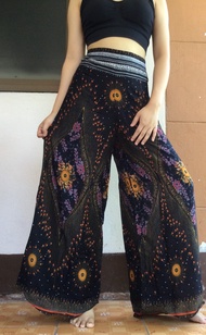 กางเกงขายาวผู้หญิงแฟชั่น Palazzo Pants กางเกงขาบาน กางเกงกระโปรง Women long pants Palazzo pants