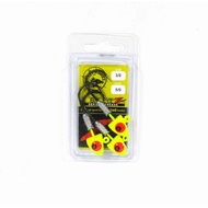 Tackle Tactics TT Big EyeZ Jig Head 3/8 oz 5/0 Chart Red EyeZ (5130)