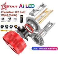 AI LED bulbs car headlight auto led fog lamp 2pcs custom color 150W  H4 H1 H7 H11 9005 9006 9012