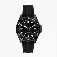 [Ready Stock] - FSL Dalton Three-Hand Black Silicone Men Watch (BQ2886)