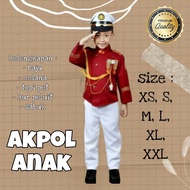 Kostum Profesi Anak Full Aksesoris / Baju Seragam AKPOL Anak / AKPOL CILIK