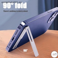 LF }   Magnetic Ultra Thin Foldable Mobile Phone Holder  Metal Desktop Cell Phone Stander Phone Supp