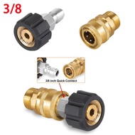 Pressure Washer Adapter Kit M22 14mm/15mm Female Swivel to Quick Connect 3/8'' Pressure Washer Gun B