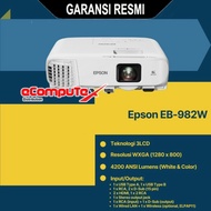 PROJECTOR EPSON EB-982W / PROYEKTOR EB982W WXGA 3LCD 4000 LUMENS RESMI