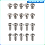[Beauty] M3 Polished Titanium screw Hex Allen Socket Quantity of 10 Pieces, M3 x 6mm, M3 x 8mm, M3 x