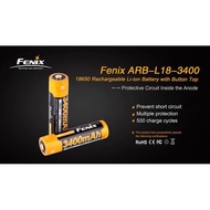 Fenix ARB-L18-3400 Rechargeable 18650 Battery For Flashlights &amp; Bike Lights