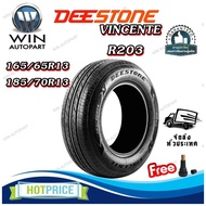 Car Tires Size 165/65R13 185/70R13 Model R203 Deestone Brand (With Air Valve)