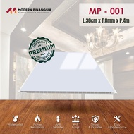 Plafon PVC Tipe MP.308.001 / 4M/ Modern Plafon / Putih Polos Glossy