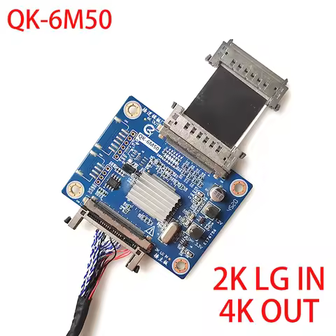 New QK-6M50 2K to 4K 4K to 2K adapter board VbyOne to LVDS frequency multiplier board 32-50 inches f