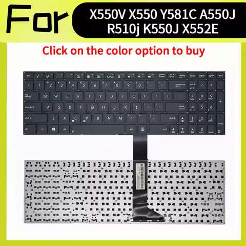 US New Replace Keyboard For ASUS X550V X550C Y581C A550J R510J K550J K550L X552E Y581L DX991 Y582 R5
