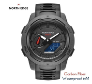 NORTH EDGE MARS 3 Military Watch Waterproof 50M Carbon Fiber Case