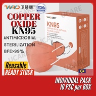 【ORIGINAL】WPD COPPER OXIDE ANTIVIRAL REUSABLE MASK 5PLY KN95 FACE MASK 卫普盾 氧化铜灭活KN95口罩