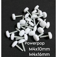 M4 Knob Bolt White Handle Ear Bolt Knob/ Mini Ear Bolt/ M4x10mm M4x16mm/ Knob/