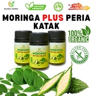 ZAHRA HERBS Moringa Plus Peria Katak Kapsul | Vegetable Capsule No Gelatin