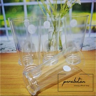 POLI (6Pcs/1 Dozen) - 400ml Clear Plastic Poly Juice Glass (GL-20), Clear Cafe Glass, Milkshake Glass, Beautiful Glass, Cafe Drink Glass