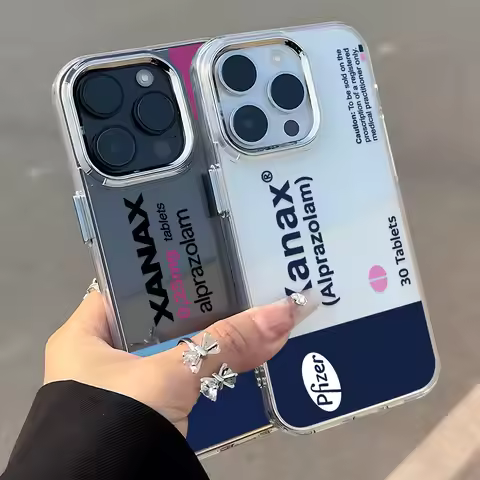 XANAX Chill Phone Case For Google Pixel 10 9 8 7 8A 9A XL Pro 4G 5G Transparent Soft Silicone TPU Ba