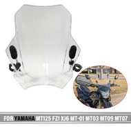 Universal For Yamaha MT125 FZ1 FZ6 FZ8 FZ8N XJ6 MT-01 MT03 MT09 MT07 Motorcycle Windscreen Windshiel