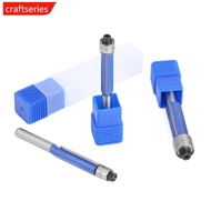 CRAFTSERIES 1/4pcs 1/4" Shank Trim Router Bit with 2 Blade Double Bearing Bits Wood Milling Cutter f