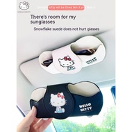 kittyCar Glasses Case Car Glasses Clip Automotive Sun Louver Multi-Functional Storage Box Cute Cartoon EBIO