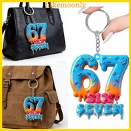 TAK 67 Keychain 67 Memes Keychains Six Seven Keychain Bag Charm for Backpack Handbag