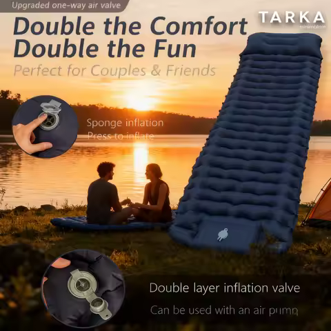 TARKA Camping Inflatable Mattress Outdoor Thicken Self-Inflating Air Chusion Wild Hiking Travel Spli