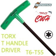 T6-T55 RANGE BONDHUS USA T HANDLE STAR TORX ALLEN KEY DRIVER
