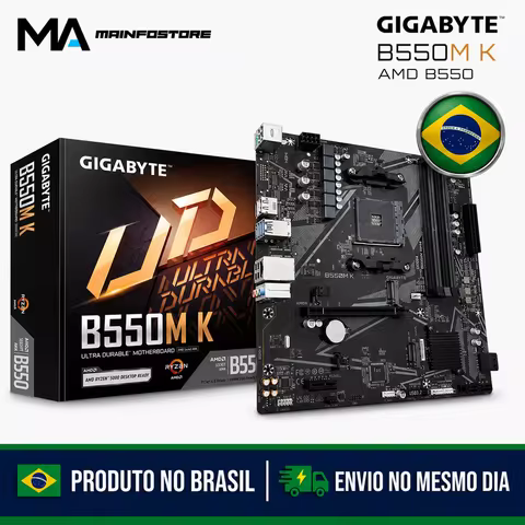 Gigabyte B550M K Motherboard, B550 Chipset, Amd Am4, Matx, Ddr4