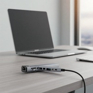 USB 3.0 SD USB-C 814K HDMIMacBook Pro  Pembaca Kad SD USB 3.0 8-dalam-1 Hab USB-C dengan HDMI 4K unt