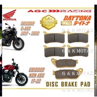 HONDA DISC BRAKE PADS CB1000R C ABS 17-22 CB1000R NON ABS 17-22 GOLD QUALITY G&K