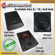Samurai Katana Soundbar Underseat Woofer 8 6x8 10 inch BSX-T10 Amplified SubWoofer Sub Woofer Powere
