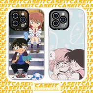 Caseit square edge iphone case Anime detective Conan x Haibara Ai couple 8/8plus/x/xs/11/12/13/14/pr