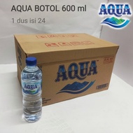 Aqua botol 600ml air mineral 1 dus isi 24