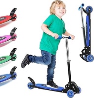Scooter for Kids 3-7, Toddler Scooters 3 Wheel Heavy Duty, Lean to Steer Kick Scooter with 23"-28β A