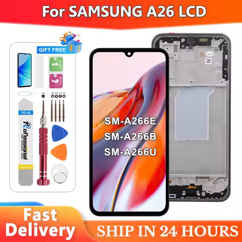 OLED A26 5G Screen For samsung galaxy A26 5G A266B A266E SM-A266B/DS LCD Display Digitizer Assembly 