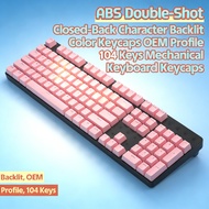 mechanical keyboard color keycaps universal Shot translucent 104 keys