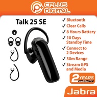 Jabra Talk 25 SE Bluetooth Headset for Hands-Free Clear Calls 8 Hours Battery 10 Days Standby Connec